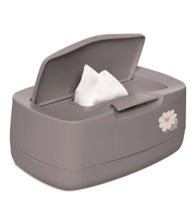 Boîtes à Lingettes Boîte à Lingettes Funkybox - Design étoiles Gris Et Blanc - Anti-séchage Boite Lingette Bebe