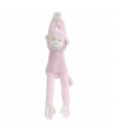 Peluche musicale Mickey le singe Pink