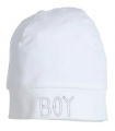 Bonnet BOY Appllication Blanc/Ciel