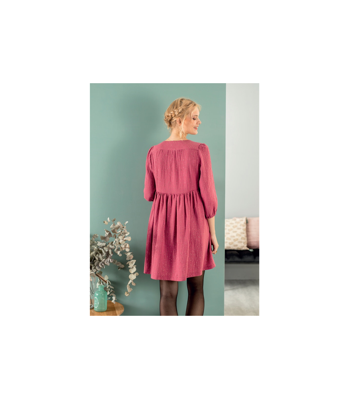 Robe manche plumetis online